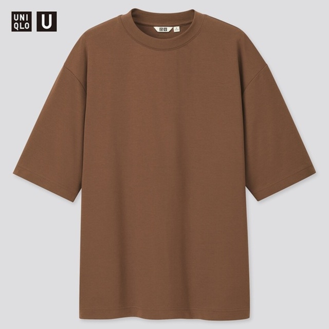 エアリズムコットンオーバーサイズTシャツ(5分袖・メンズ)