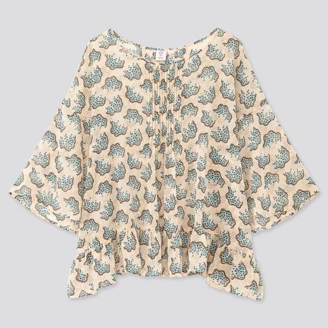 アナ スイ シフォンブラウス(7分袖)