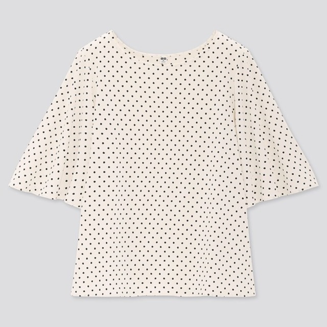 Joy of PrintクレープジャージーT(ドット・5分袖)