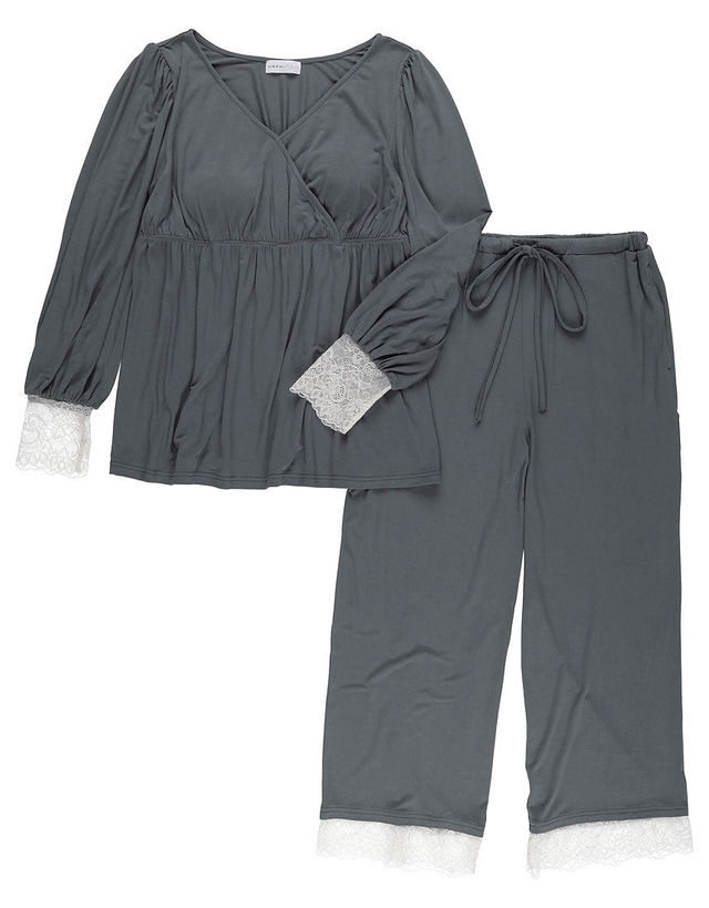 シンプル×ストレッチレース カップ付き カシュクールセットアップ