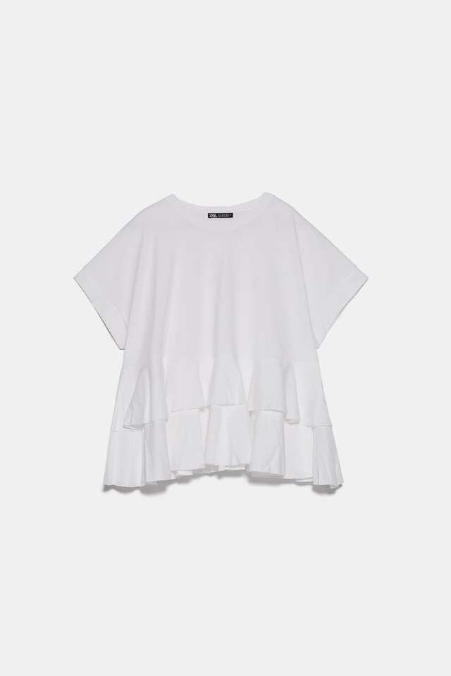 フリルTシャツ