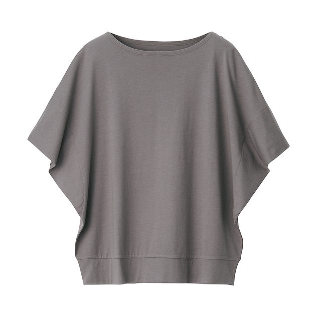 コットンレーヨンワイドドルマンTシャツ