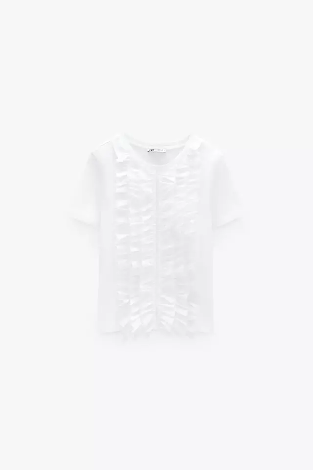 フリル付きTシャツ