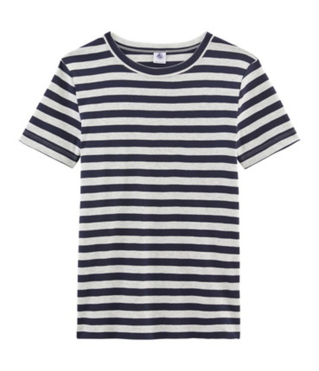 ボーダークルーネック半袖Tシャツ