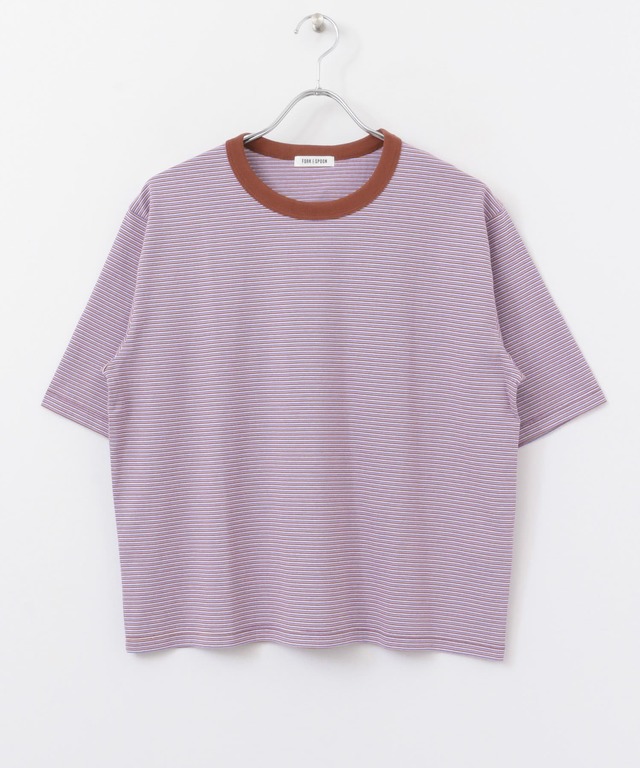 FORK&SPOON リンガーミジンボーダーTシャツ