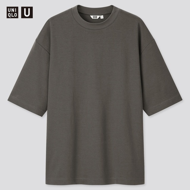 エアリズムコットンオーバーサイズTシャツ（5分袖）