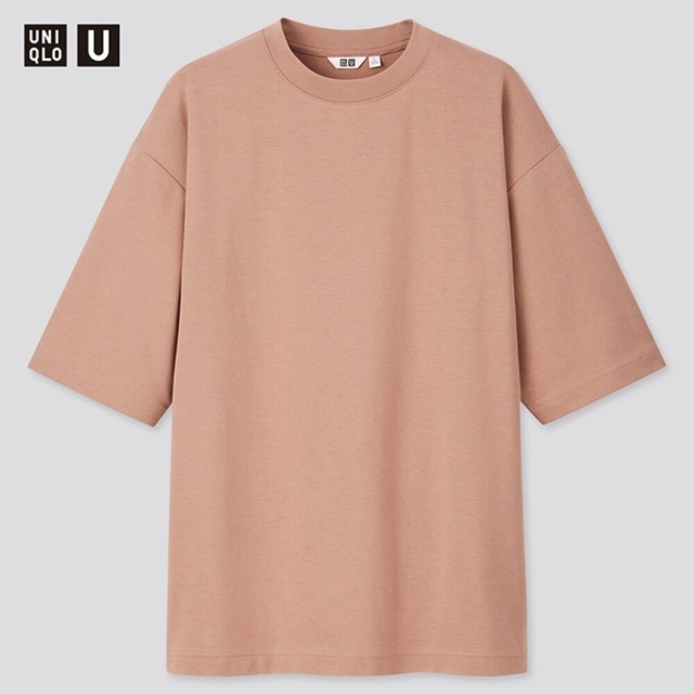 エアリズムコットンオーバーサイズTシャツ(5分袖)