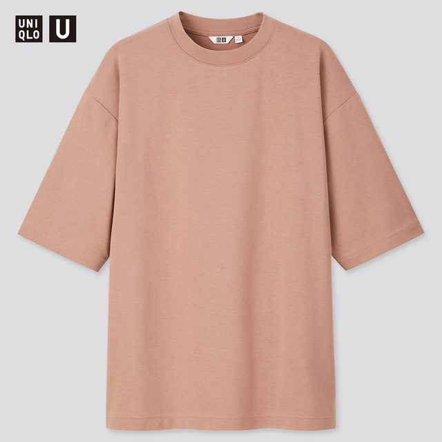エアリズムコットンオーバーサイズTシャツ(5分袖)