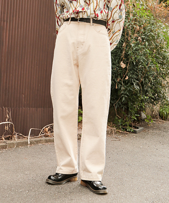 【低身長向けXSサイズあり】ハイウエストストレートデニムパンツ