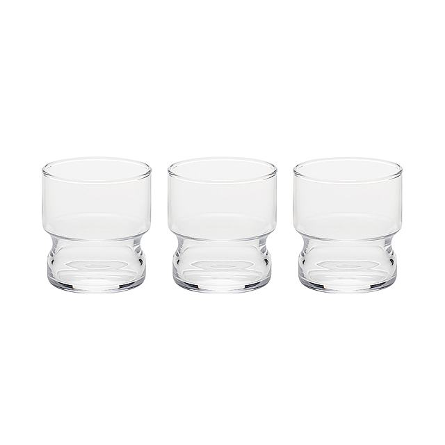 ソーダガラススタックグラス 約210ml・3個パック