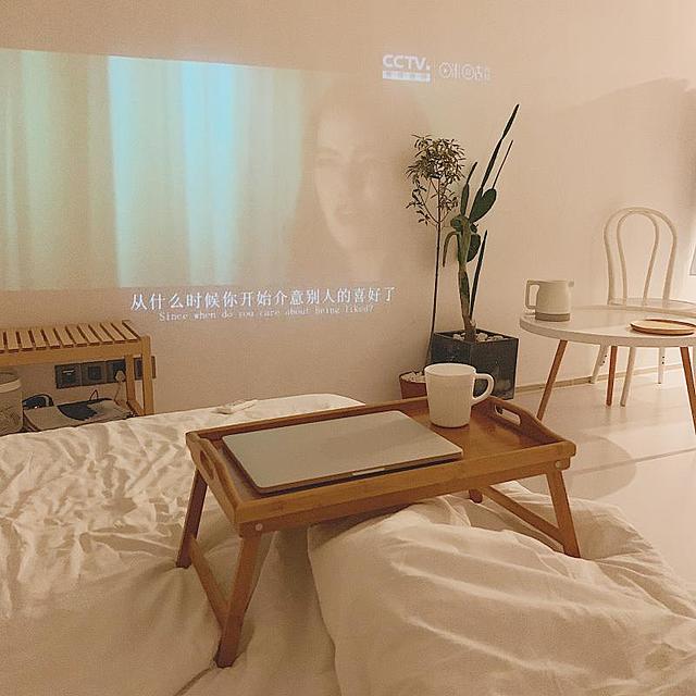 side mini bed table