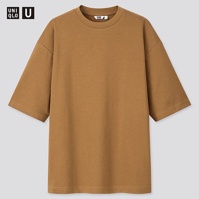 エアリズムコットンオーバーサイズTシャツ(5分袖)
