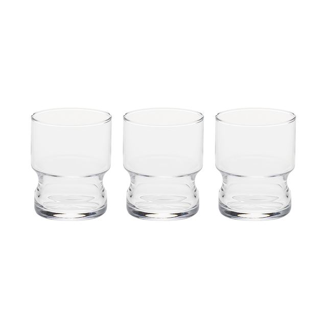 ソーダガラススタックグラス 約240ml・3個パック