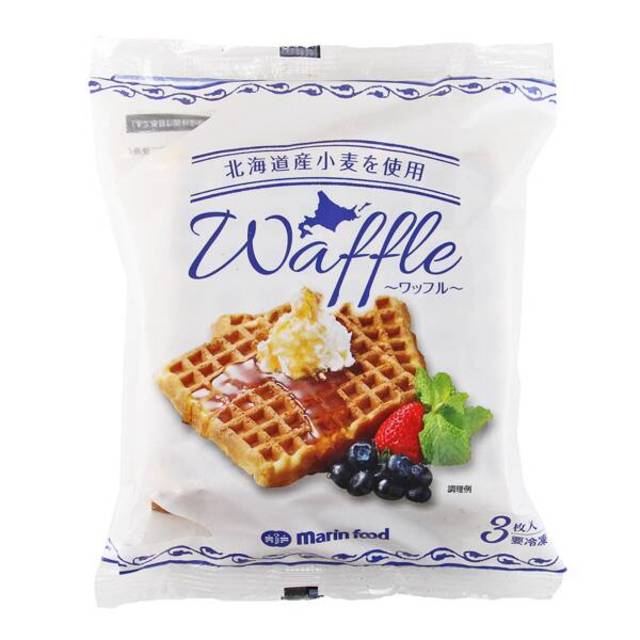 【冷凍】マリン ワッフル3枚入(北海道産小麦使用) 120g