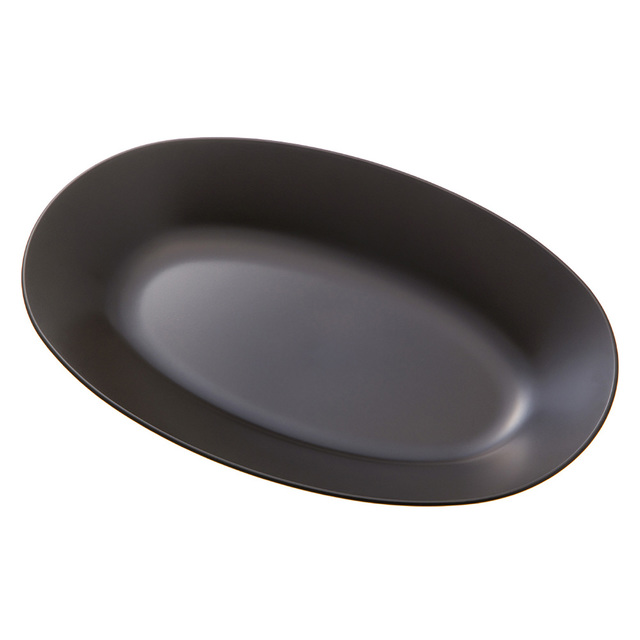 レンジで使えるHAJIKUDRY+ カレー皿 黒茶色