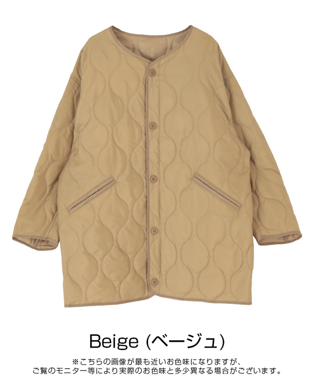 キルティングショートコート