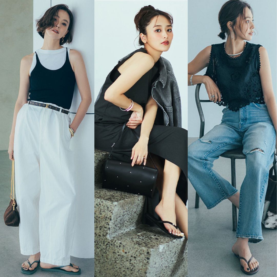 [ビーサンの大人コーデ7選]足元の抜け感でこなれる！キレイめ夏カジュアル - LOCARI（ロカリ）