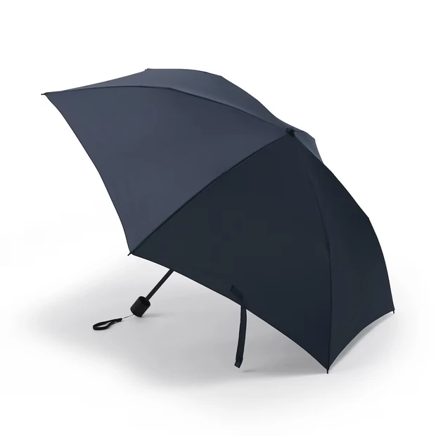 無印良品 晴雨兼用 2通りにたためる 折りたたみ傘 ネイビー
