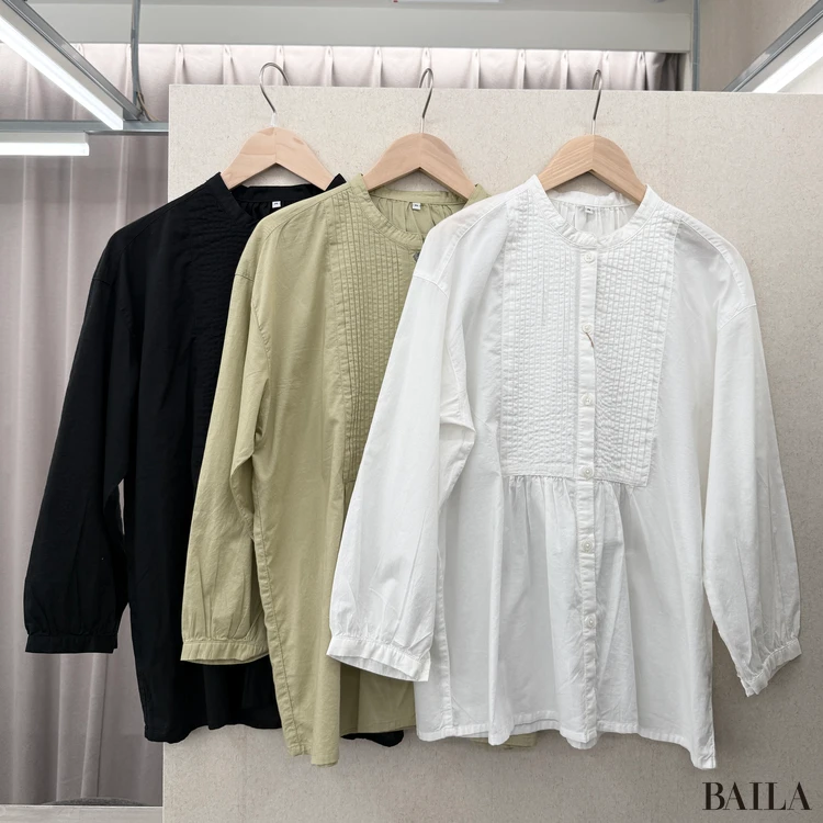 無印良品　コットンブラウス