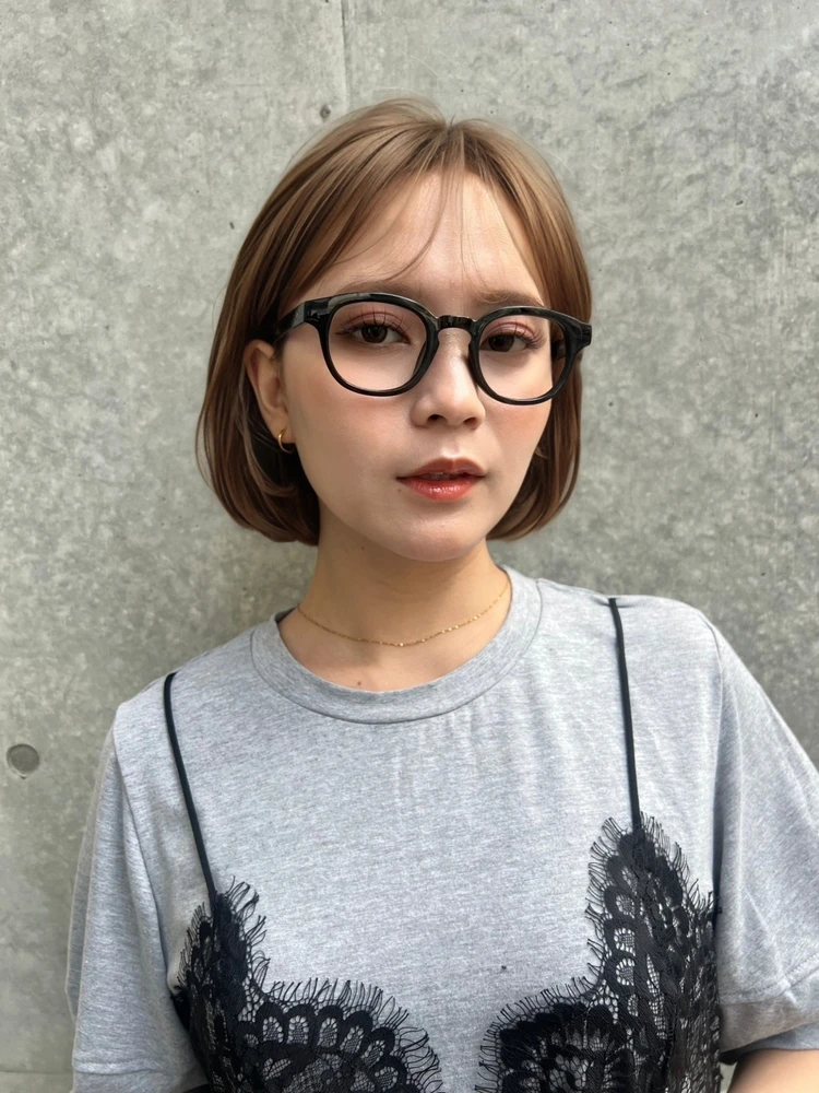 こなれシンプルボブ 正面