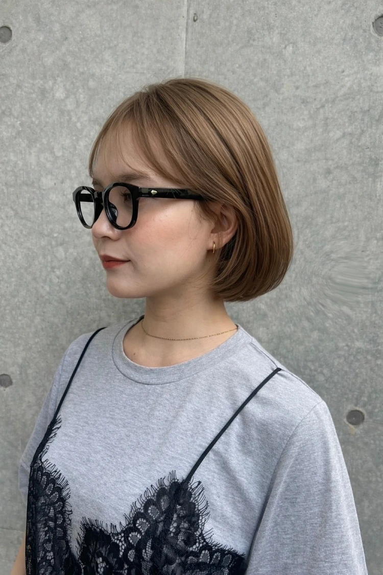 こなれシンプルボブ サイド