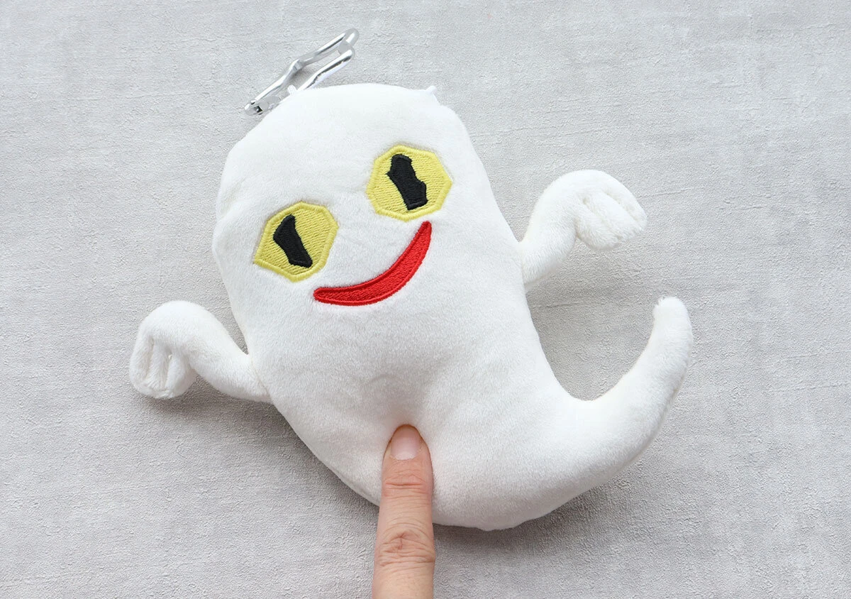 ふわふわ ねないこだれだおばけぬいぐるみポーチふわふわ
