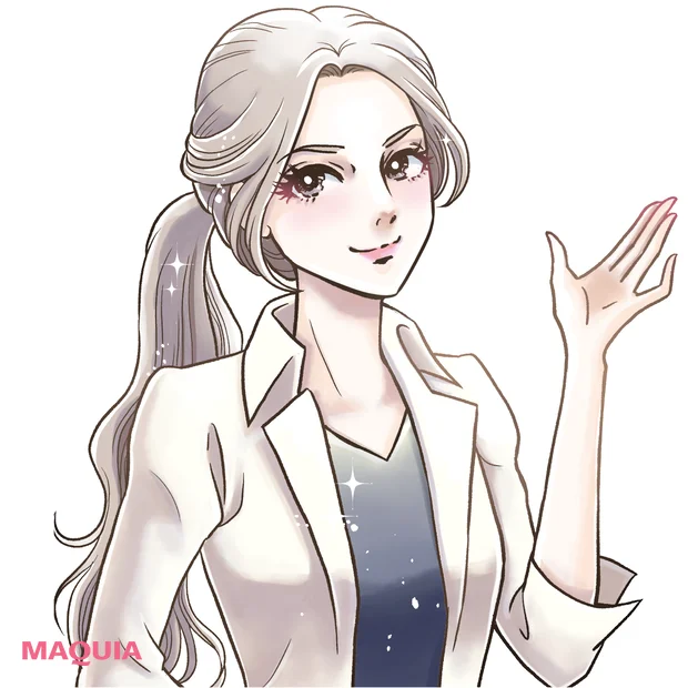 毛穴ケアのアドバイス 貴子先生 イメージイラスト