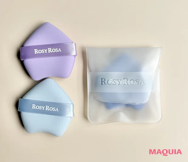 メイクパフ　ソフトケース　マキアエディター　マルチファンデパフ 3P 　推しコス　マキア　ロージーローザ