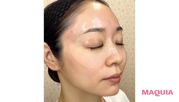 アクシージア ビューティーアイズ エッセンスシート プレミアム グロウ パック開始時