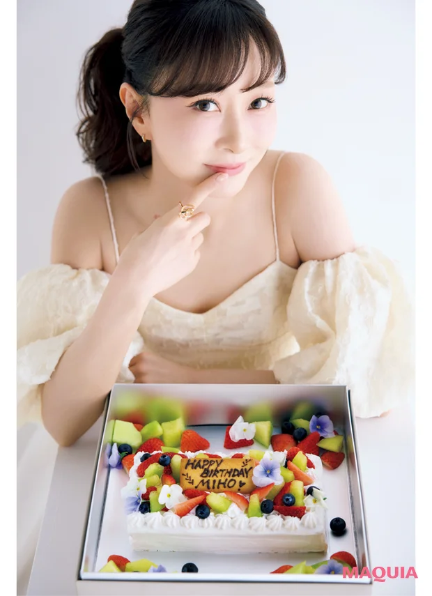 石井美保さん50歳のお誕生日ケーキと