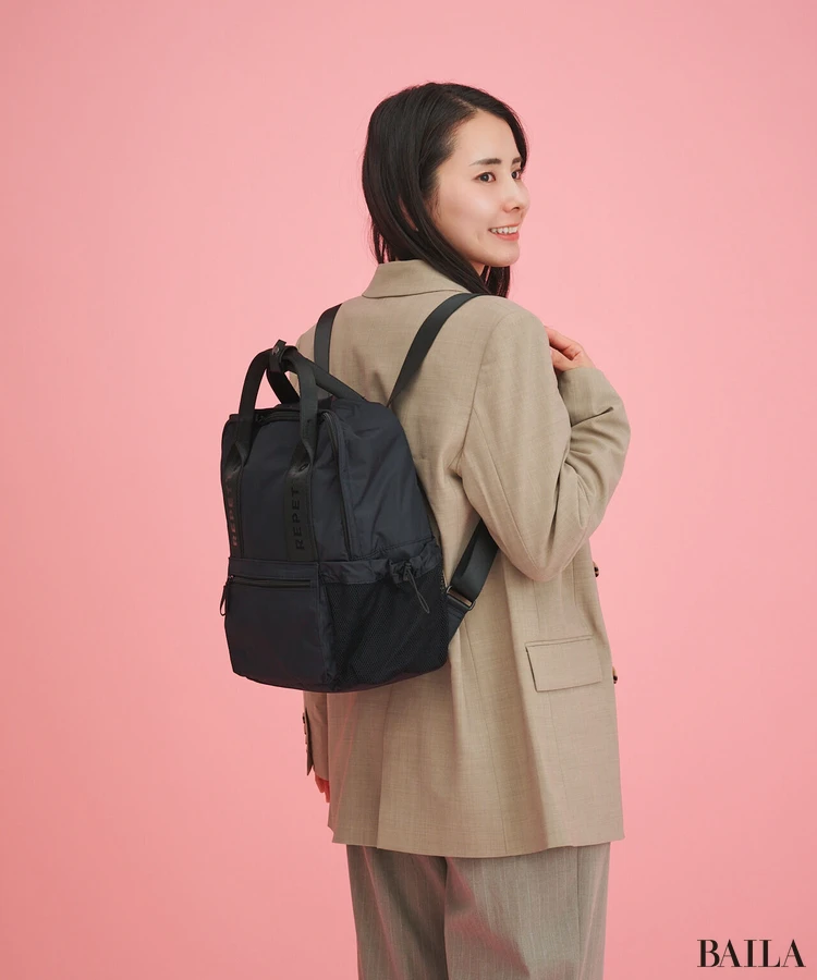 レペット リュック 着用感 BACK