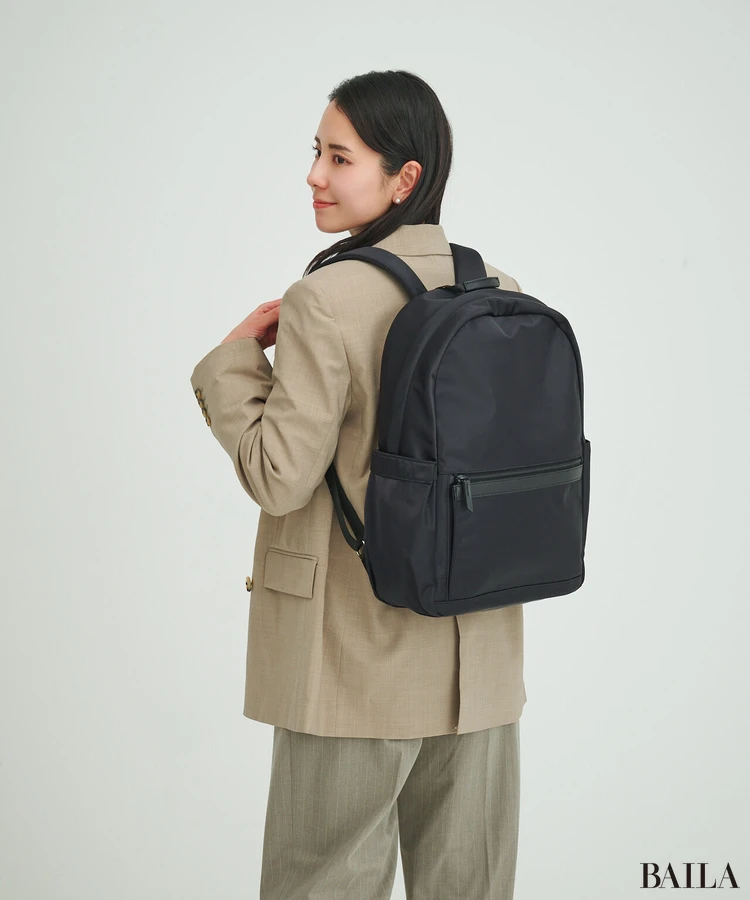 洋服の青山 リュック 着用感