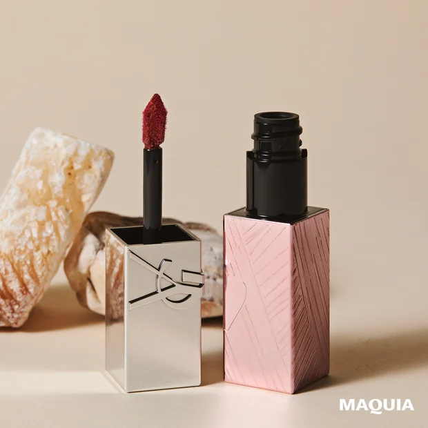 40代に似合う赤みベージュリップ、赤みベージュリップ、YSL ザ インクス ヴェニルクリーム〈コレクター〉 610