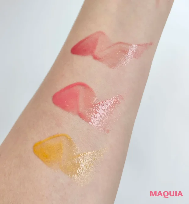 スウォッチ　ミルクタッチ ラブポーションシャイングロス 01、03、0   　推しコス　マキア　マキアエディター　