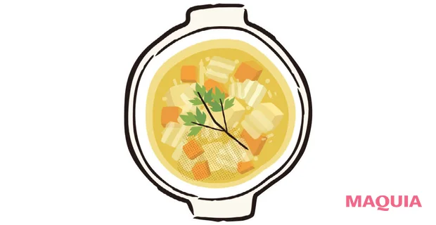 長夏の体調不良におすすめ 胃腸の温活　野菜スープ