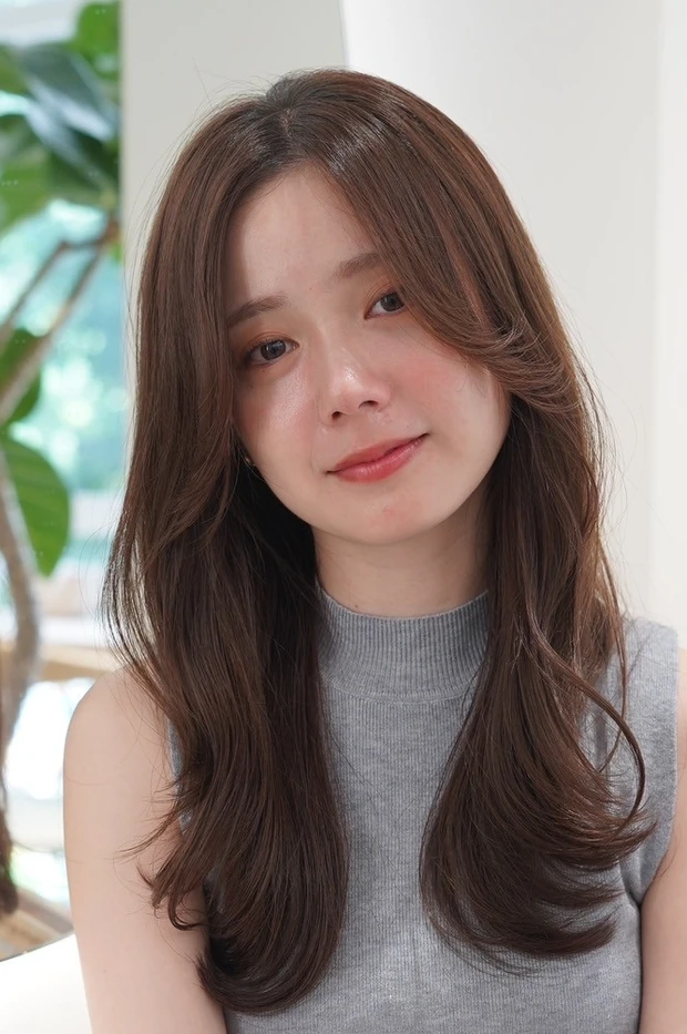 韓国風　髪型　ヨシンモリ×韓国レイヤーロング