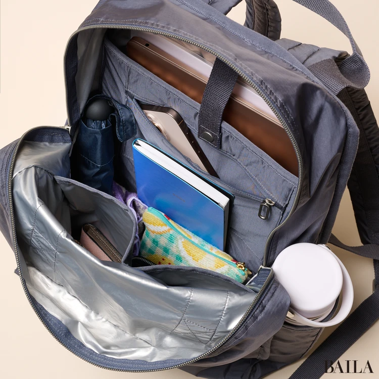 レスポートサック CR URBAN BACKPACK 荷物を入れた様子