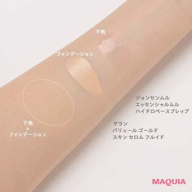 保湿力の高い下地＆ファンデーション　ゲラン　ジョンセンムル　スウォッチ