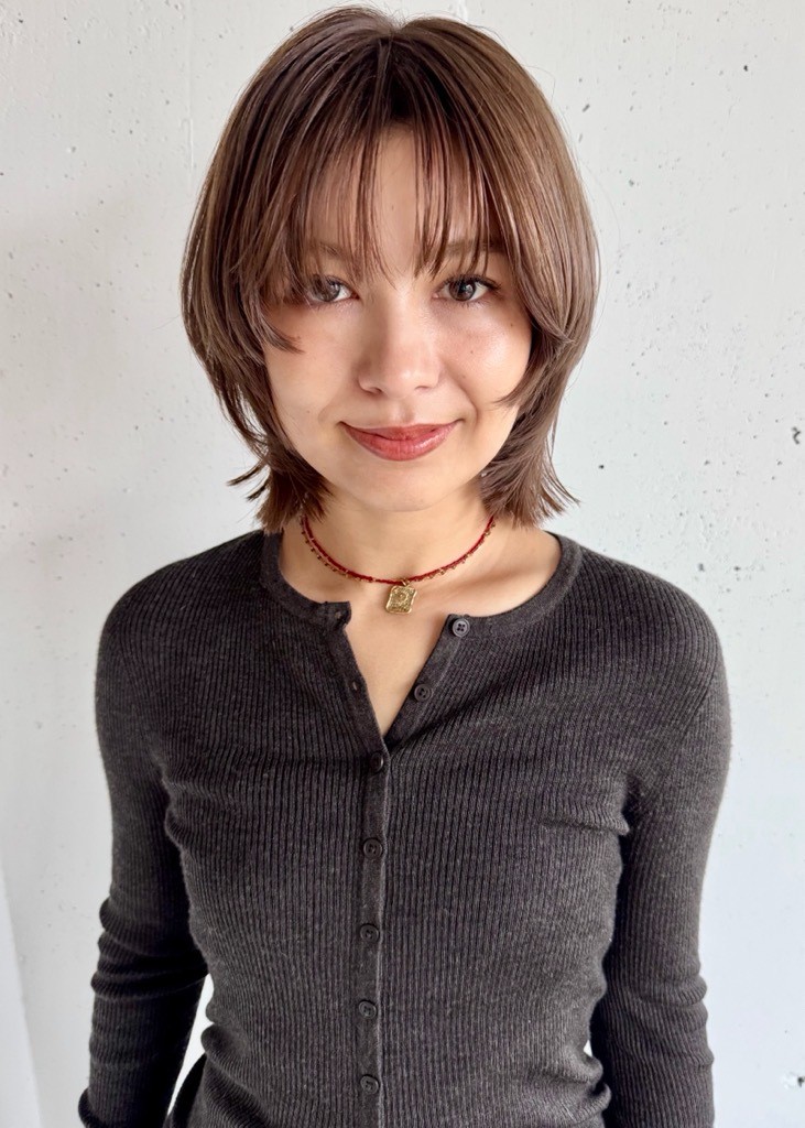 30代 髪型・ボブの正面