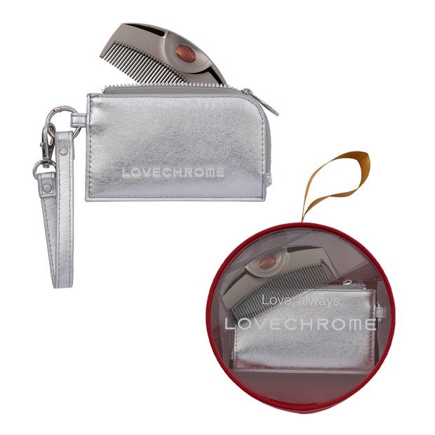 LOVECHROME® ラブクロム HOLIDAY 26 PGツキ プレミアムブラック ＆ バッグチャーム(シルバー)