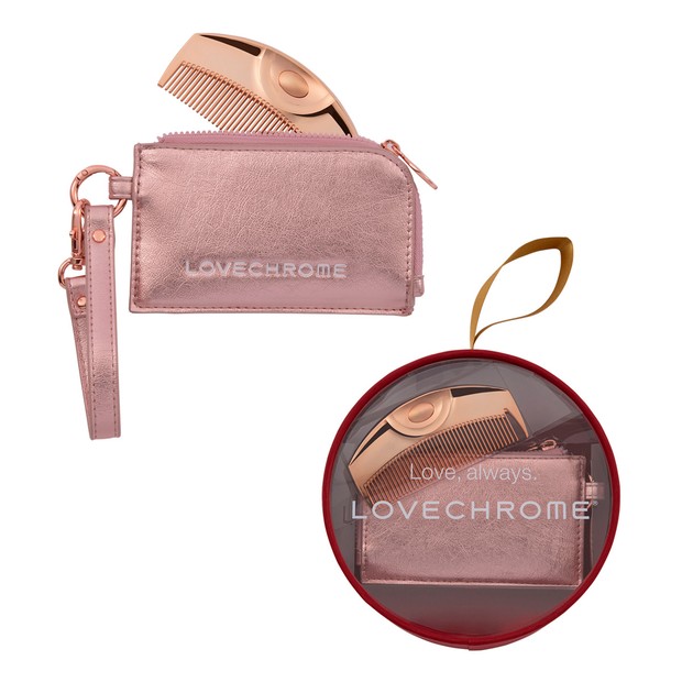 LOVECHROME® ラブクロム HOLIDAY 26 K24GPツキ ローズゴールド ＆ バッグチャーム(ローズゴールド)
